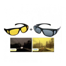 Ochelari pentru condus noaptea si in ceata + ochelari de zi